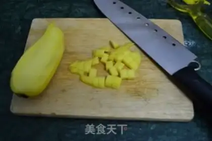 Make Mango blueberry roll step 12