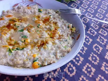 Make Salted egg oatmeal step 8