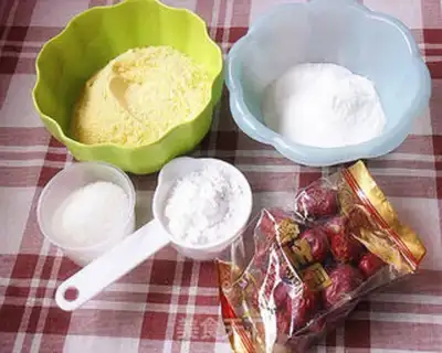 Make Corn date cake step 0