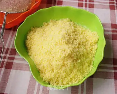 Make Corn date cake step 7