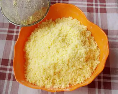 Make Corn date cake step 8