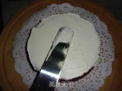 Make Cherry cream cake step 15