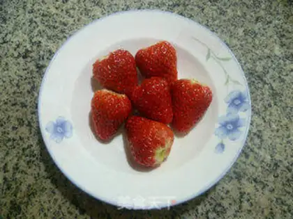 Make Ice cream and fruit step 1