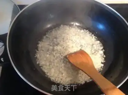 Make Garlic fan floss step 4