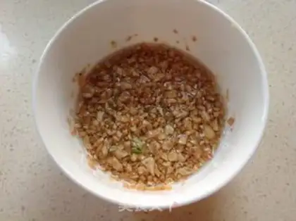Make Garlic fan floss step 5
