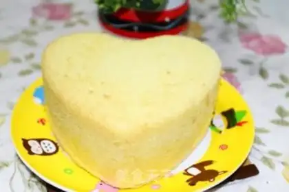 Make Heart cake step 6