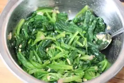 Make A spinach step 9