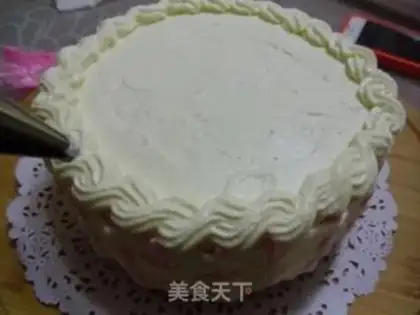 Make Cherry cream cake step 24