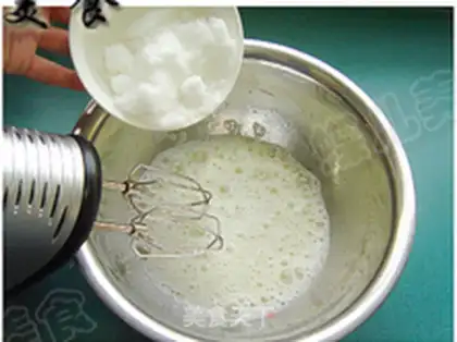 Make Black sesame ricin cake step 7