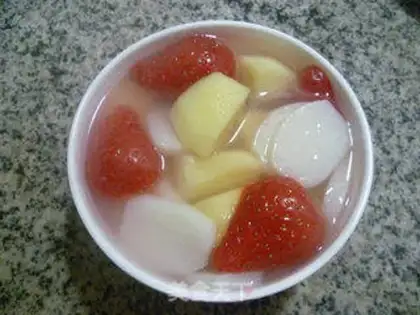 Make Ice cream and fruit step 12