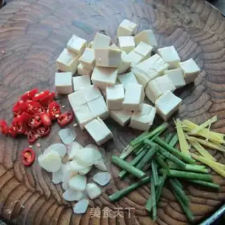 Make Garlic tofu step 1