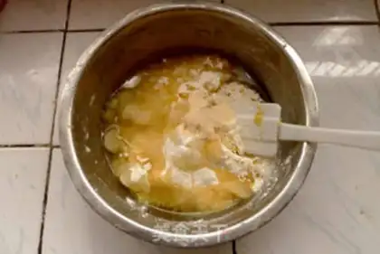 Make Peanut sesame souffle step 0