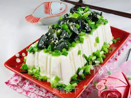 Make ♪ Little onion egg tofu ♪ step 7