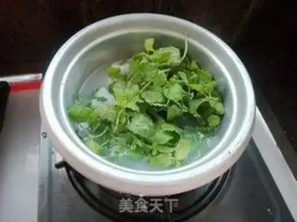 Make Mint pigeon egg soup step 4