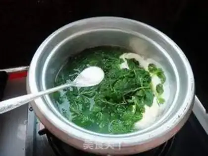 Make Mint pigeon egg soup step 5