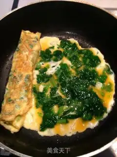 Make Spinach egg rolls step 5