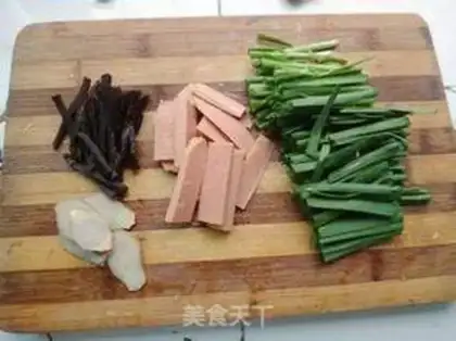 Make The rice line step 1