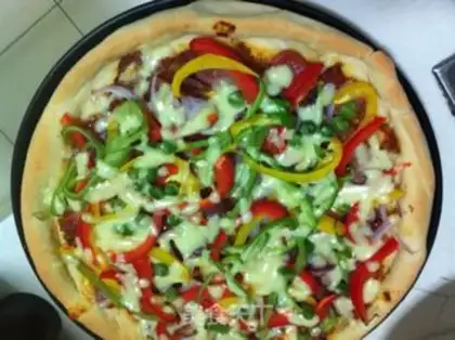 Make Ham vegetable pizza step 15