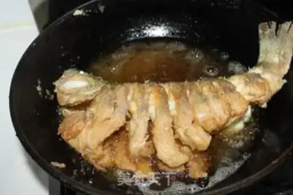 Make The eggplant juice, and the catfish step 8