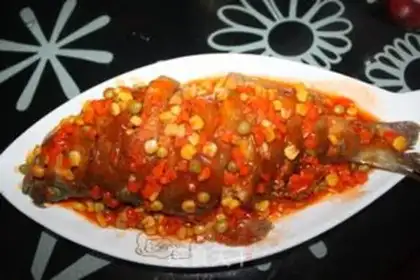 Make The eggplant juice, and the catfish step 11