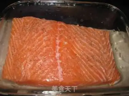 Make Fried salmon step 1