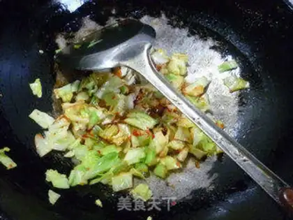 Make Hot pepper sauce and cabbage step 5