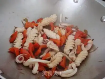 Make Scrambled fish flowers step 12