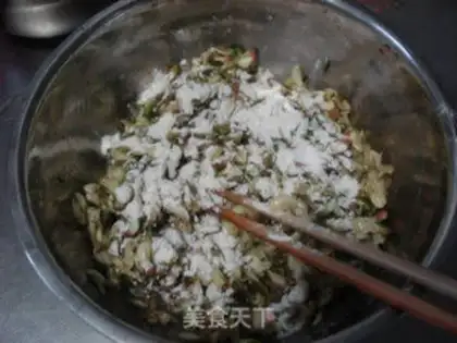 Make Porridge eggcake step 2