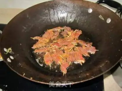 Make Spicy beef string step 3