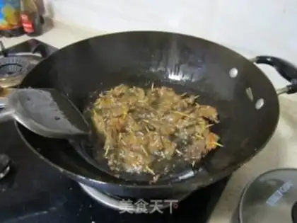 Make Spicy beef string step 4