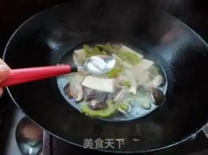 Make Three soups of bitter melons step 7