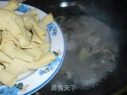 Make Big soybean knots step 6