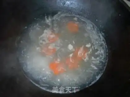 Make Chicken soup mushroom noodles step 5