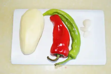 Make Twin pepper potatoes step 0
