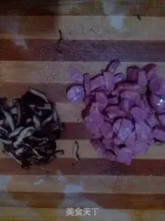 Make Black pepper mushroom fried egg rice step 1