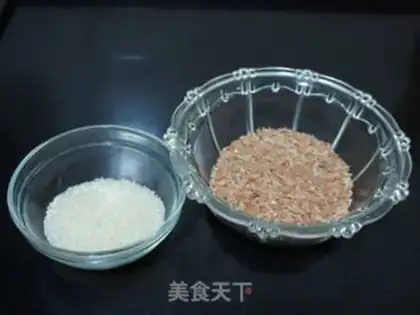 Make Red rice congee step 0