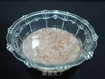 Make Red rice congee step 1