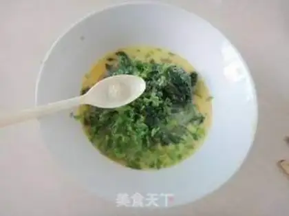 Make The spinach egg stand step 5