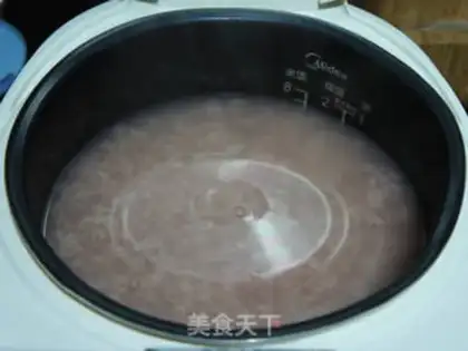 Make Red rice congee step 4