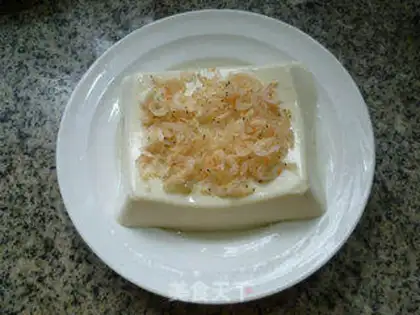 Make Shrimp-skin-egg tofu step 1