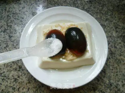 Make Shrimp-skin-egg tofu step 3