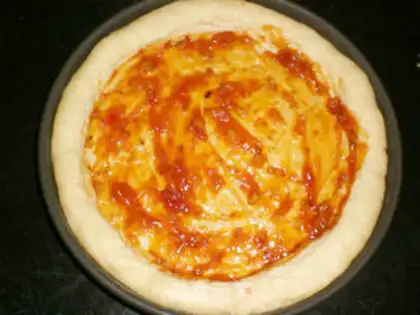 Make Bacon shrimp pizza step 13