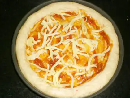Make Bacon shrimp pizza step 14