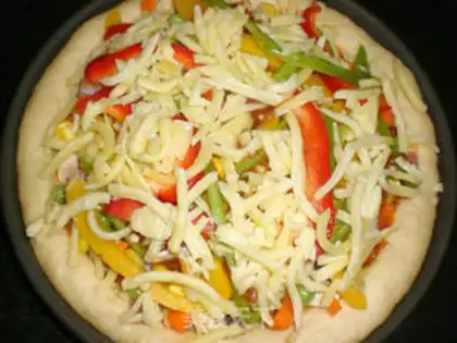 Make Bacon shrimp pizza step 20