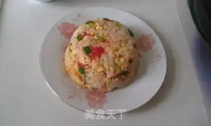Make Potato egg fried rice step 6