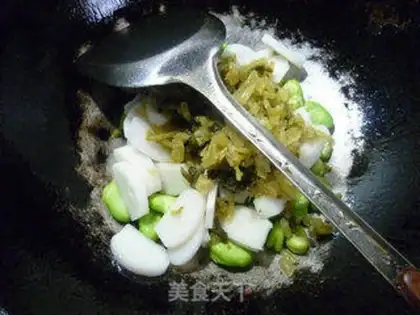 Make Snow pickles, beans, paste step 6