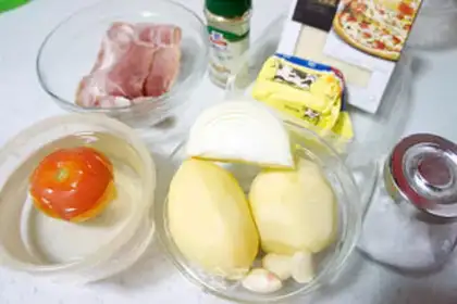 Make Cheese bacon mashed potatoes step 0