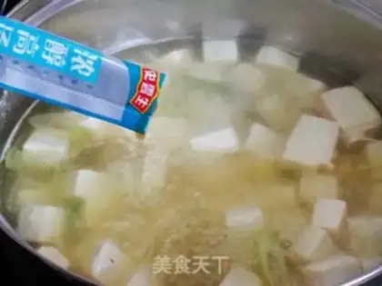 Make Tofu soup step 4