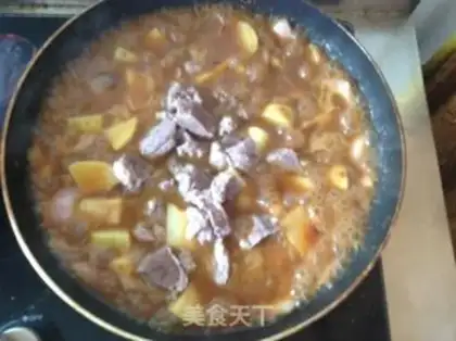 Make Indian curry beef step 8