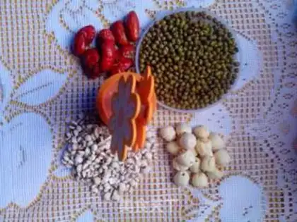 Make Green bean rice porridge step 0